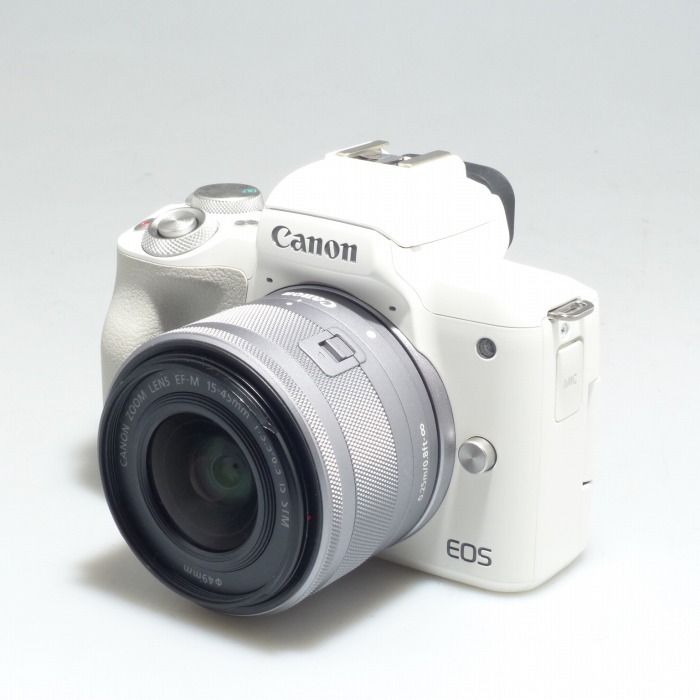 中古】(キヤノン) Canon EOSKissM2(ホワイト)+EF-M15-45/3.5-6.3IS STM 