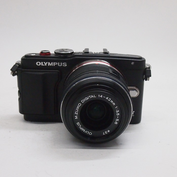 中古】(オリンパス) OLYMPUS E-PL6+14-42/3.5-5.6IIR ブラック: 【中古