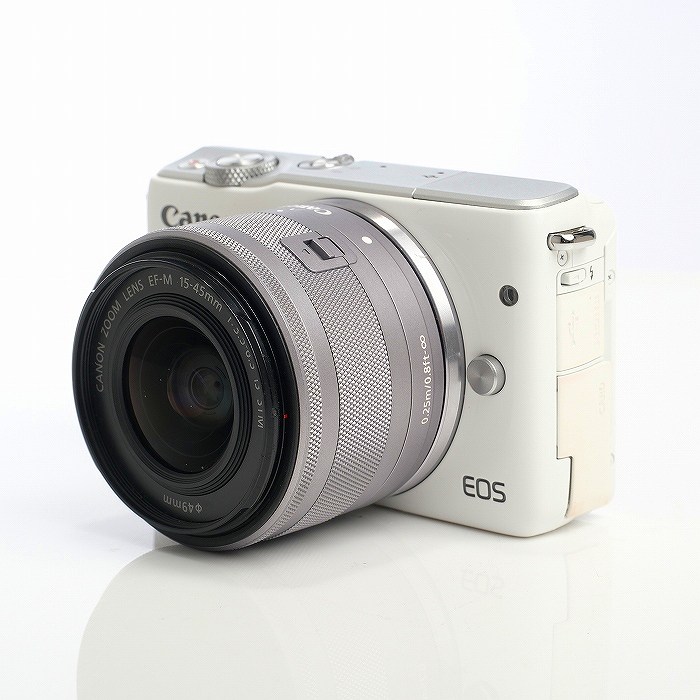美品】Canon EOS M10 15-45mm レンズキット ホワイト-tops.edu.ng