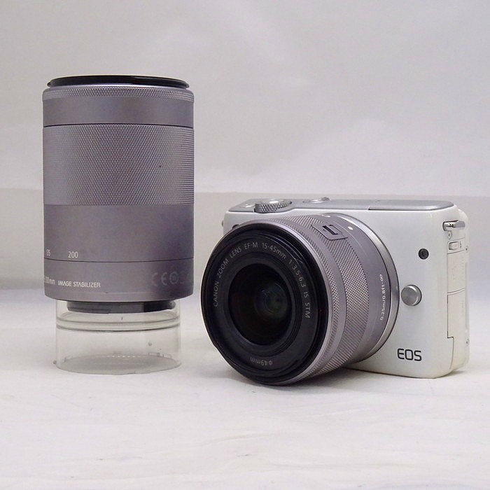 中古】(キヤノン) Canon EOS M10 ダブルズームキット ホワイト｜ナニワ