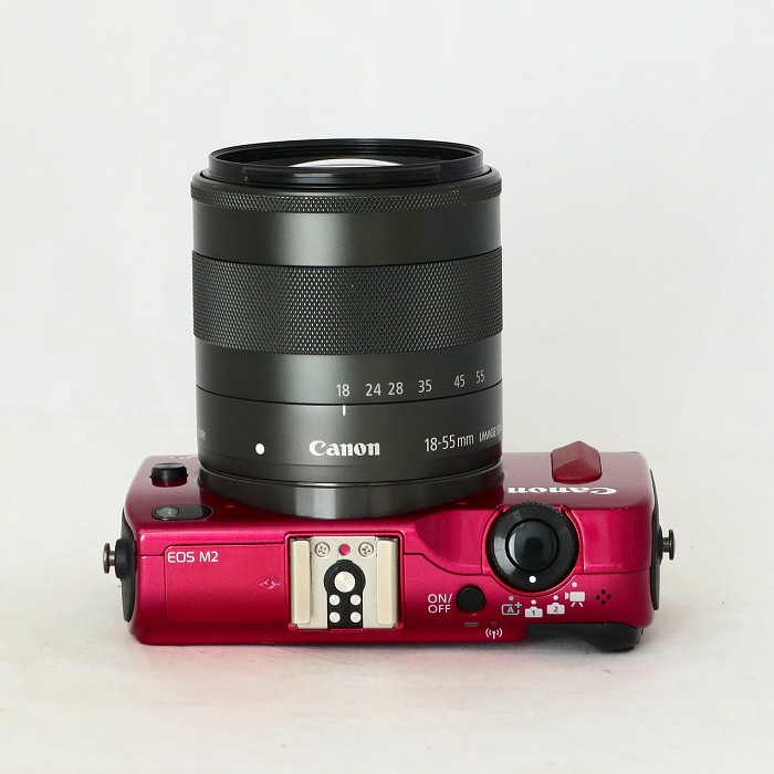 中古】(キヤノン) Canon EOS M2/EF-M18-55 IS STM キツト レツド