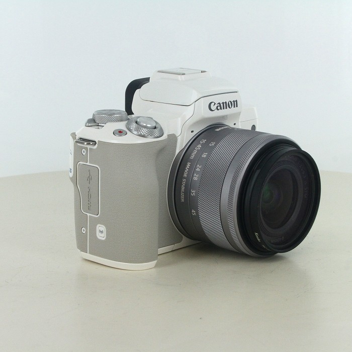 【中古】(キヤノン) Canon EOS KISS M/EF-M15-45 IS STM キツト ホワイト