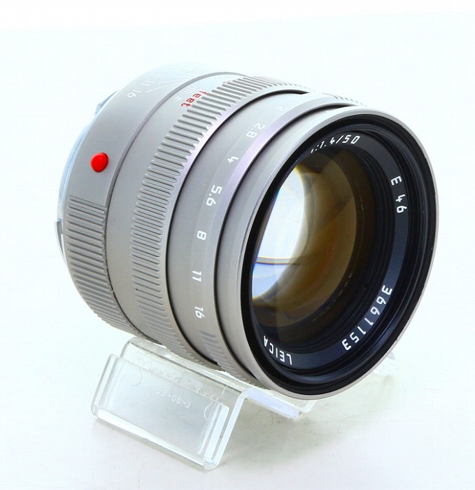 LEICA - 【中古】(ライカ) Leica ズミルックス M50/1.4 フード組込 チタン 中古】(ライカ) Leica ズミルックス M50/1.4 フード組込 チタン