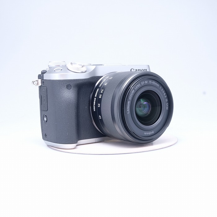 【中古】(キヤノン) Canon EOS M6/EF-M15-45 IS STM シルバー EVF-DC1付
