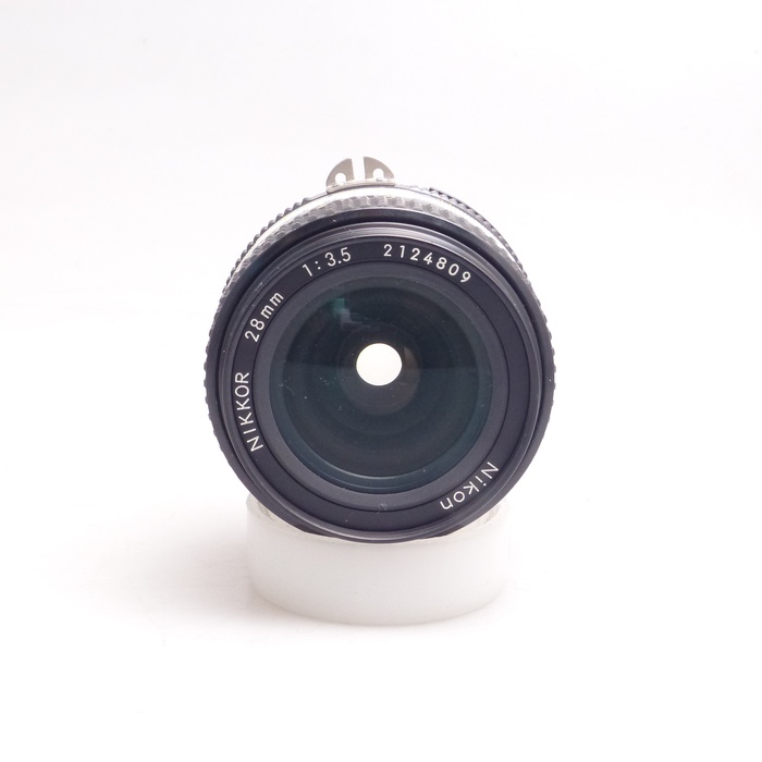 【中古】Nikon ニコン Ai NIKKOR 28mm f/3.5 Nikon New Nikkor 28mm F3.5(Ai改造済)【中古並品 Nikon専門修理会社