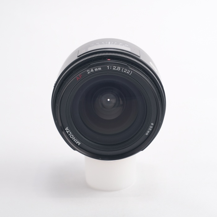 MINOLTA ミノルタ/交換レンズ/AF 24mm F2.8(22)/57103776/Bランク/04【中古】 MINOLTA AF 24mm F2.8 New 微妙な存在価値の短焦点広角レンズ