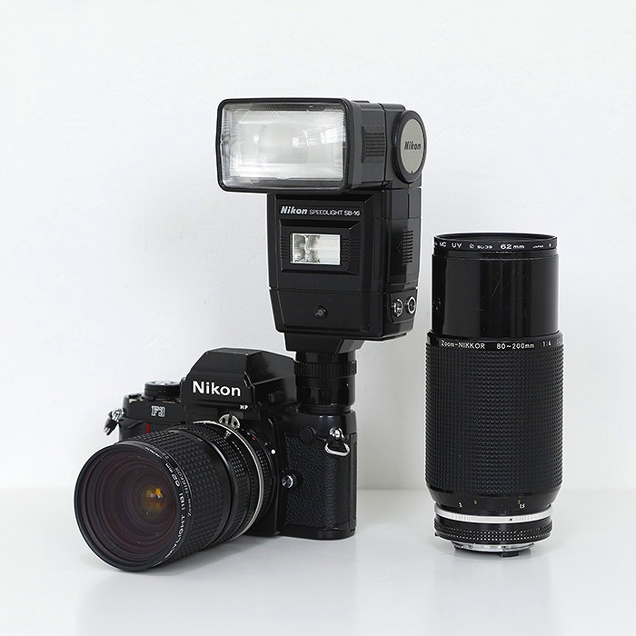 【中古】(ニコン) Nikon F3HP+Ai-S 28-85/3.5-4.5+Ai-S80-200/4+SB-16A