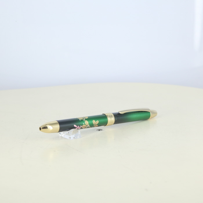 中古】(プラチナ) PLATINUM 玉虫塗複合 緑萩 ボールペン｜ナニワ