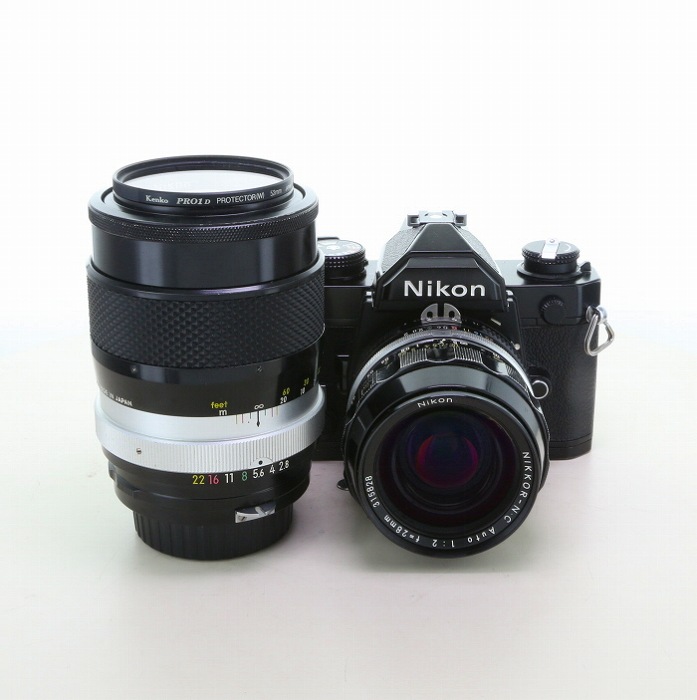 中古】(ニコン) Nikon FM ブラック+オートニッコール28/2+オートニッコール135/2.8(非Ai): 【中古】フィルムカメラ  カメラの買取・下取・販売はナニワグループオンラインへお任せください｜品揃え最大級！カメラ専門店の通販サイト