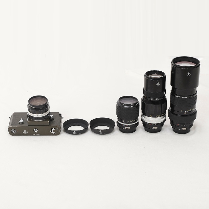 【中古】(ニコン) Nikon Fアイレベル 海上自衛隊仕様セット(レンズ4本)
