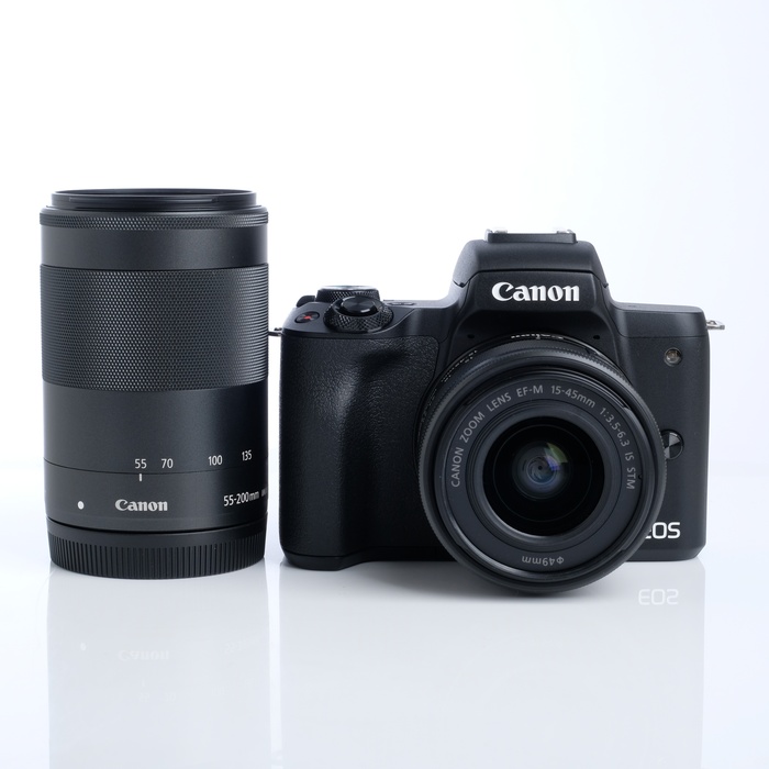 中古】(キヤノン) Canon EOS KISS M2 ダブルズームキツト ブラツクの