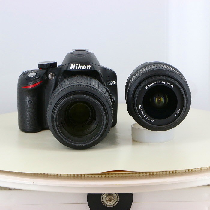 中古】(ニコン) Nikon D3200 200mm ダブルズームレンズキット ブラック
