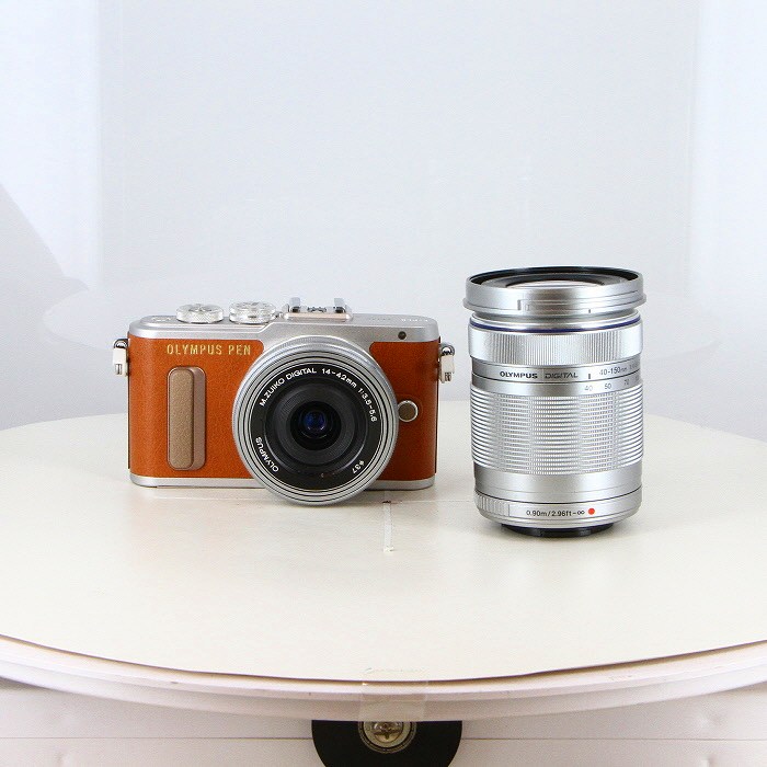 OLYMPUS PEN E-PL8 ミラーレス一眼 ダブルズームキットBROWN-