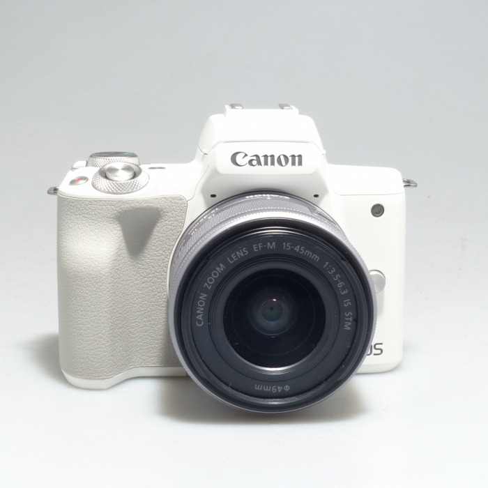 中古】(キヤノン) Canon EOSKissM2(ホワイト)+EF-M15-45/3.5-6.3IS STM 