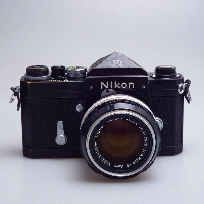中古】(ニコン) Nikon F 中期 ブラック + NIKKOR-S Auto 50/1.4