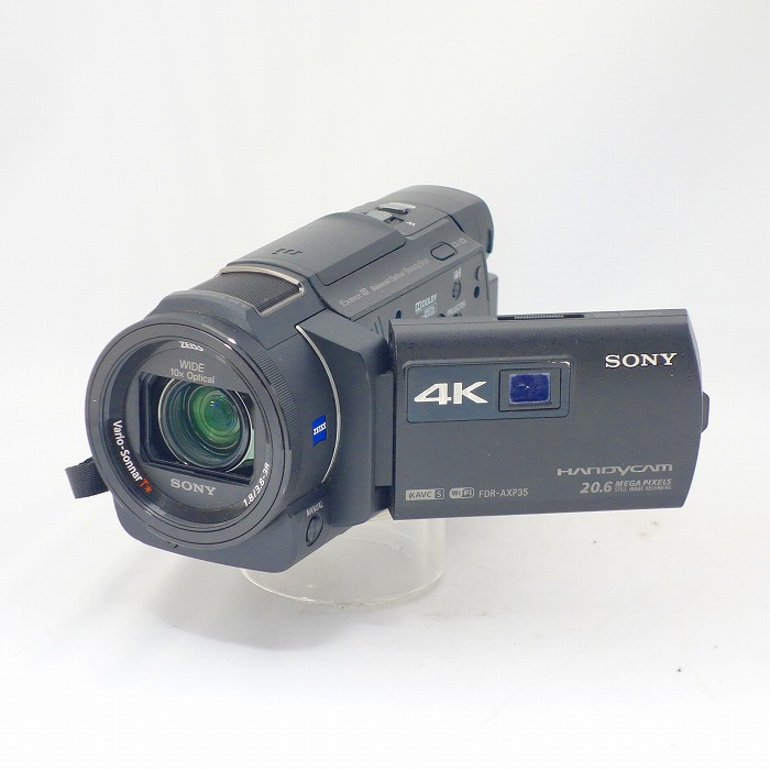 最安値安いジャンク 電源入らず　ソニー SONY 4Kビデオカメラ Handycam FDR-AXP35 ブラック 光学10倍 FDR-AXP35-B ソニー