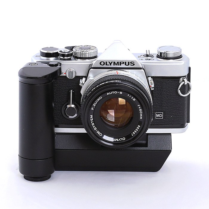 中古】(オリンパス) OLYMPUS OM-1N シルバー +50/1.8 +ワインダー2