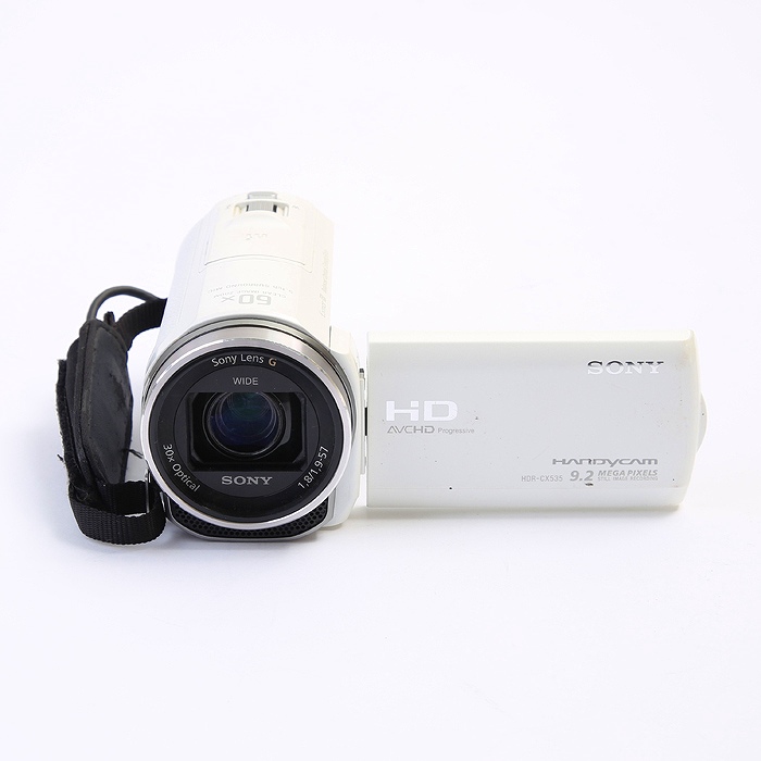 。【ジャンク品】SONY HDR-CX535 ビデオカメラ　ホワイト SONY Handycam HDR-CX535 White Digital HD Video Camera