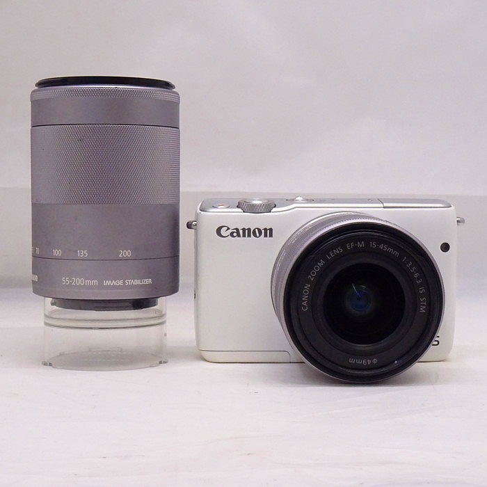 中古】(キヤノン) Canon EOS M10 ダブルズームキット ホワイト｜ナニワ