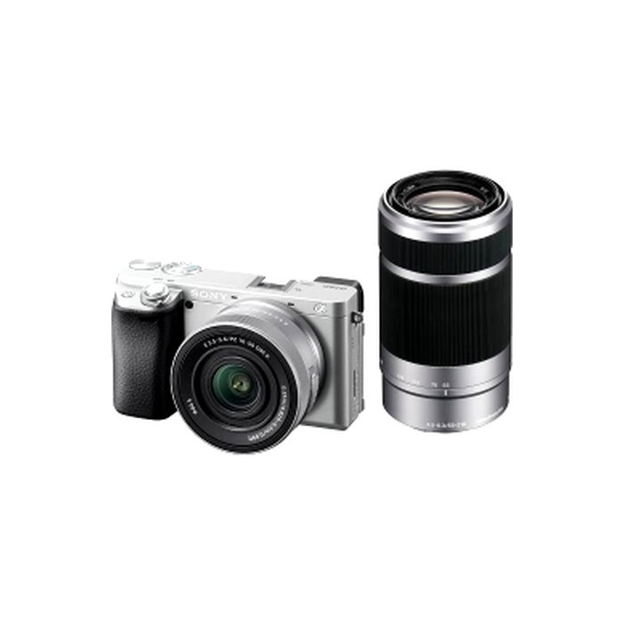 ソニー) SONY α6400ダブルズームレンズキット ILCE-6400X シルバー