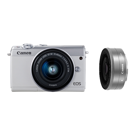 Canon EOSM100 ミラーレス一眼 レンズキット ホワイト