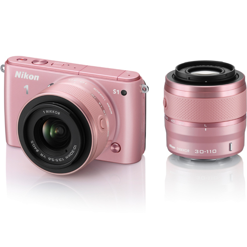 【美品】Nilon レンズ交換式デジタルカメラ1 S1 ピンク ニコン(Nikon) Nikon1 S1 ダブルズームキット ピンクの買取価格