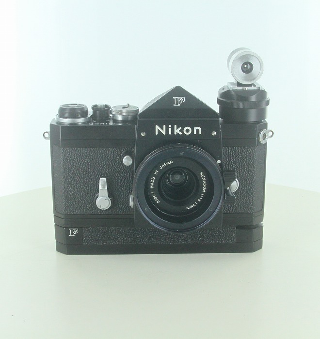 【中古】(ニコン) Nikon F ブラック(トリガーワインダー付) + ヘキサゴン 17mm/16