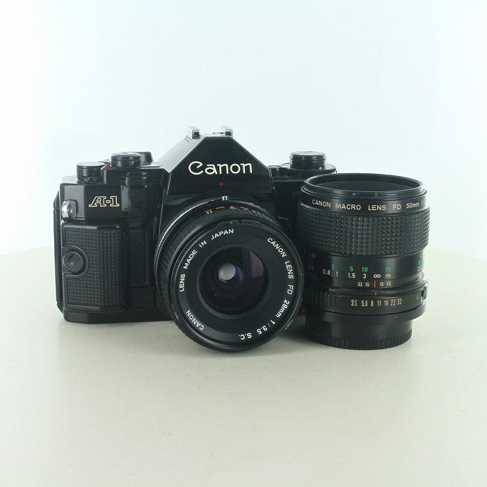 【中古】(キヤノン) Canon A-1+FD28/3.5SC+FD50/3.5マクロ