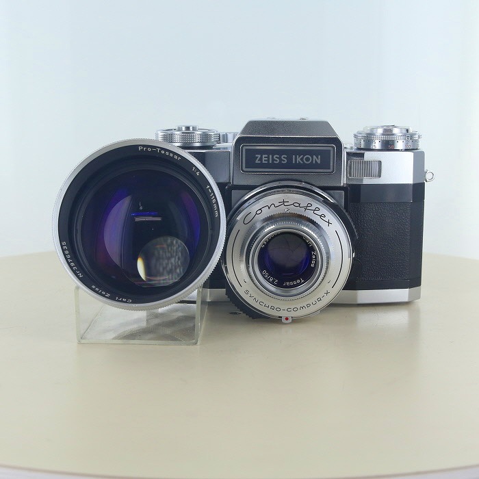 【中古】(カールツアイス) Carl Zeiss コンタフレックススーパーBC+テッサー50/2.8+プロテッサー115/4