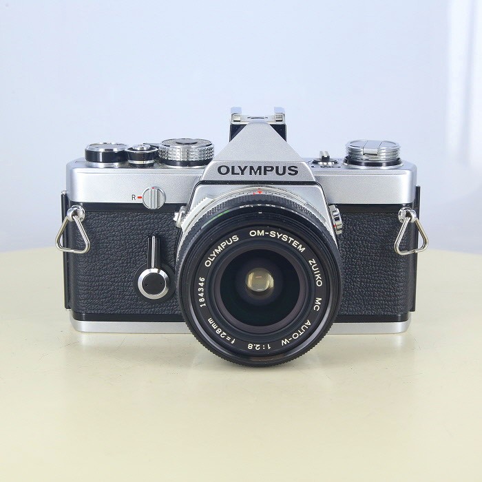 �y���Áz(�I�����p�X) OLYMPUS OM-1 �V���o�[+ZUIKO MC AUTO-W 28/2.8
