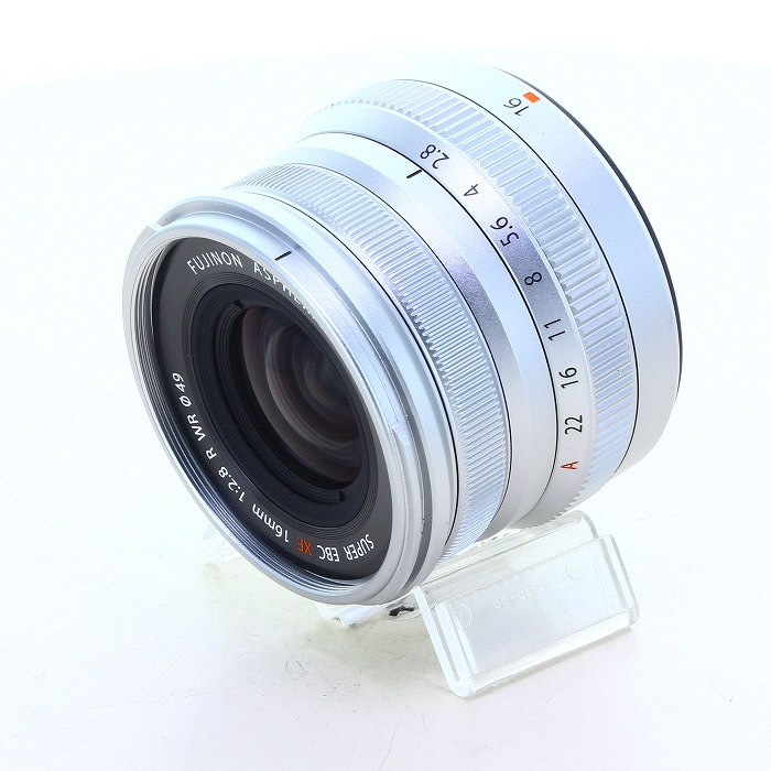 中古XF16mm F2.8 R WR シルバー fujifilm fujinon カメラレンズ XF16mmF2.8 R WR FUJINON（フジノン） シルバー