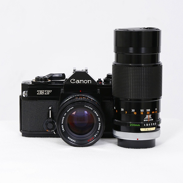 【中古】(キヤノン) Canon EF(BK)+FD50/1.4S.S.C.+FD200/4S.S.C.