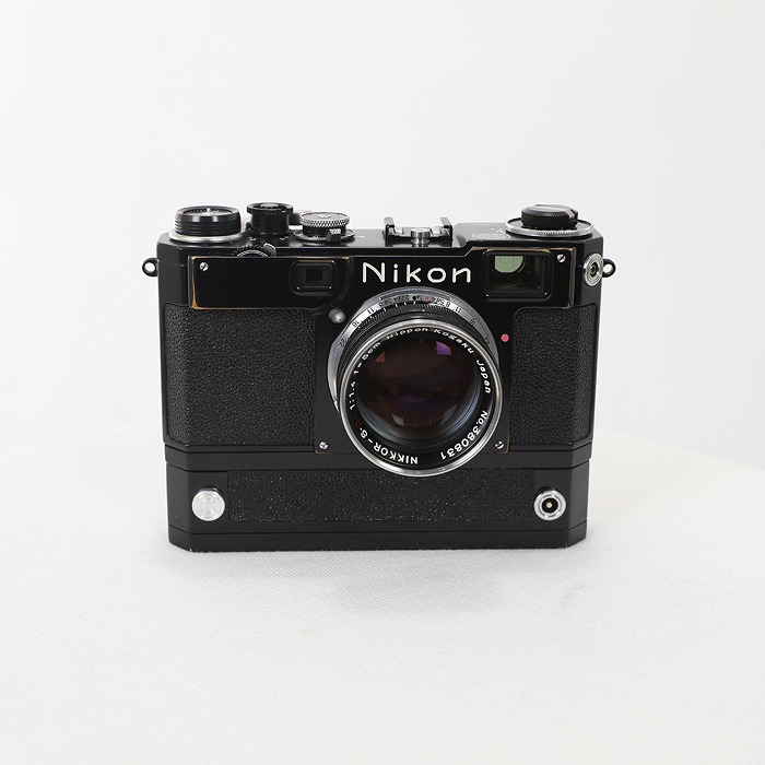 【中古】(ニコン) Nikon S2E+5cm/1.4+S36モータードライブ+小判型バッテリーケース