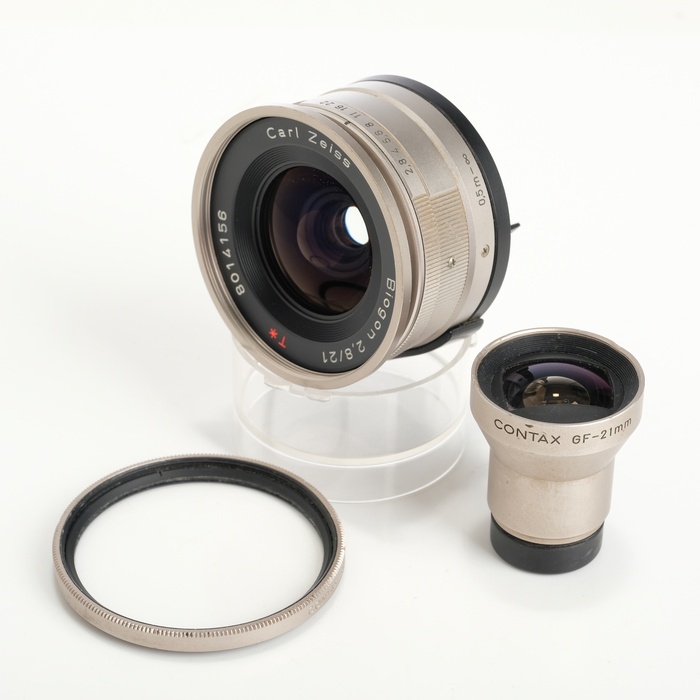 �y���Áz(�R���^�b�N�X) CONTAX G �r�I�S�� T 21/2.8 �V���o�[
