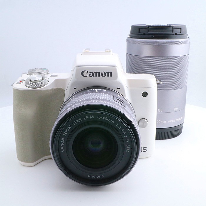 �y���Áz(�L���m��) Canon EOS KISS M �_�u���Y�[���L�b�g �z���C�g
