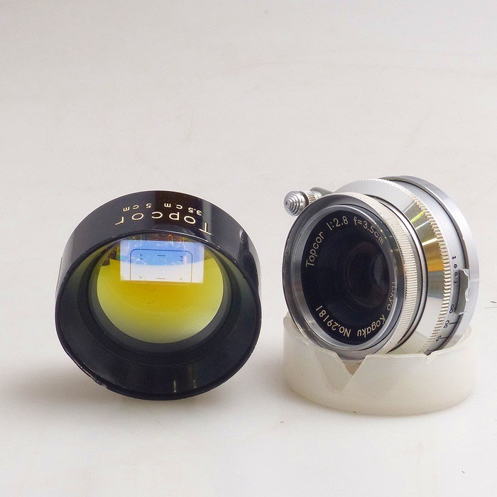 �y���Áz(�g�v�R��) TOPCON TOPCOR 3.5cm/2.8 (L39) 3.5cm/5cm���p�t�@�C���_�[�t�L