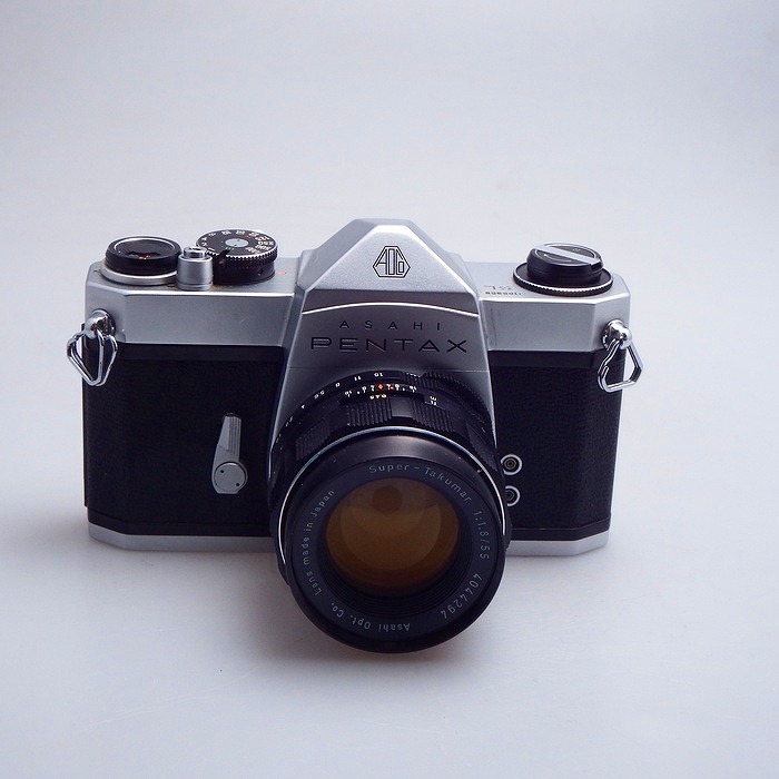 �y���Áz(�y���^�b�N�X) PENTAX SL �V���o�[ + Super-Takumar 55/1.8
