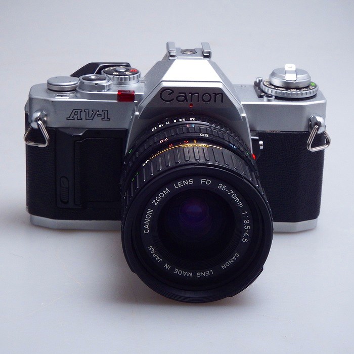 �y���Áz(�L���m��) Canon AV-1 �V���o�[ + N FD 35-70/3.5-4.5