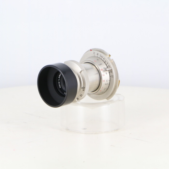 【中古】(フォクトレンダー) Voigtlander HELIAR 50/3.5 ニッケルメッキ Mマウント改造
