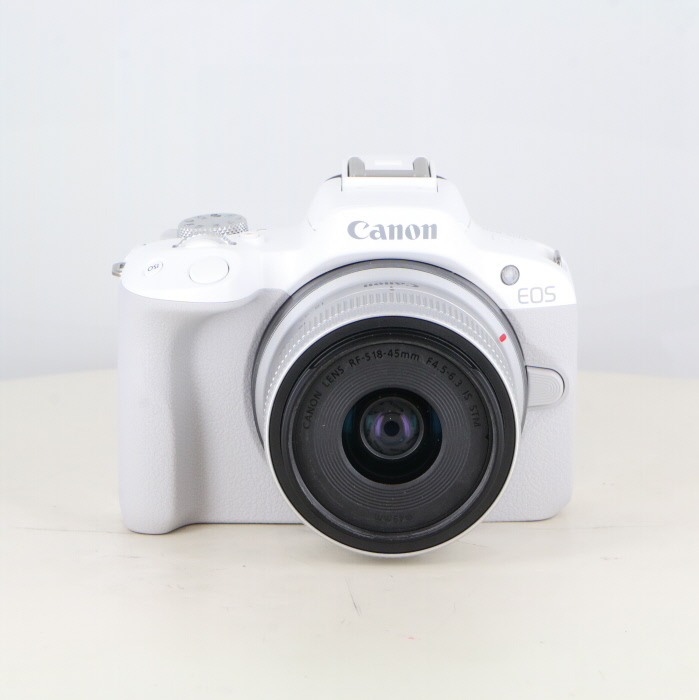 【中古】(キヤノン) Canon EOSR50ホワイト+RF-S18-45/4.5-6.3IS STM