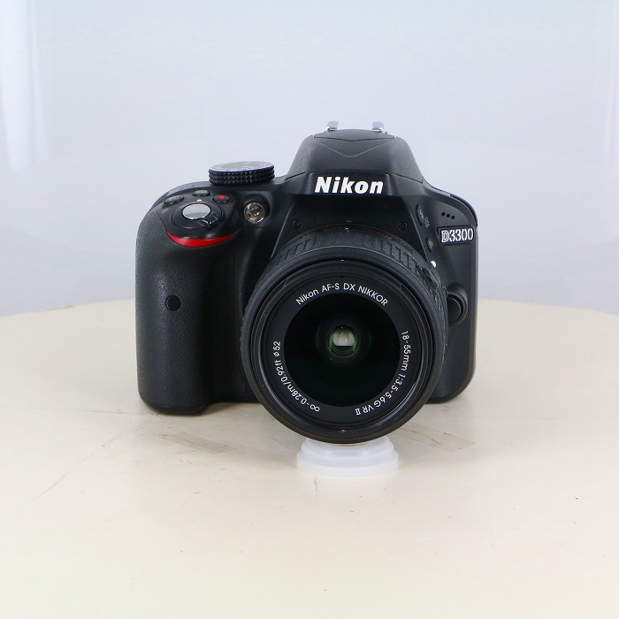 【中古】(ニコン) Nikon D3300 18-55/3.5-5.6 GII レンズセット ブラック