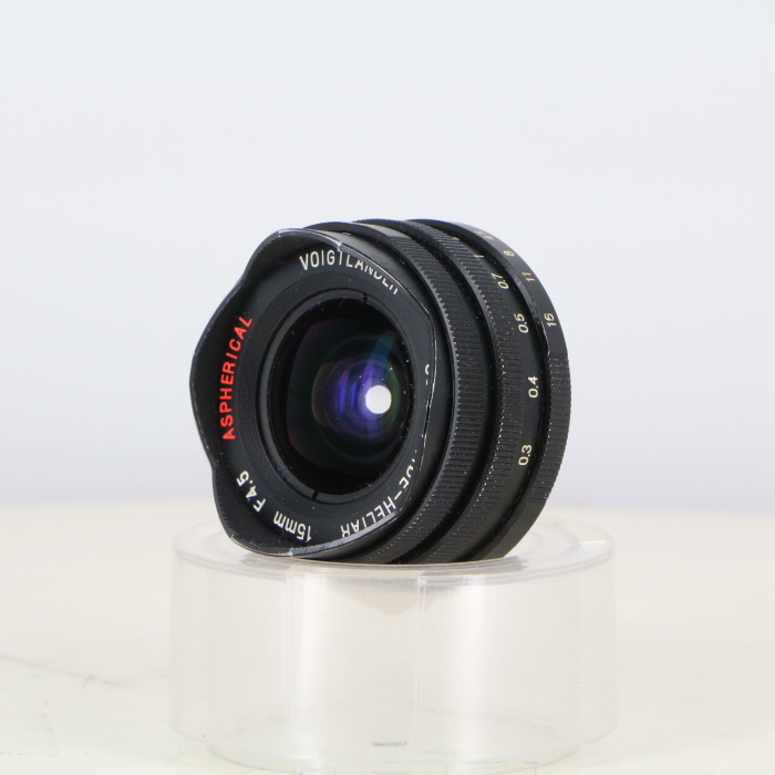 �y���Áz(�t�H�N�g�����_�[) Voigtlander �X�[�p�[���C�h�w���A�[ 15/4.5 ASPH �u���b�N L39�}�E���g�p