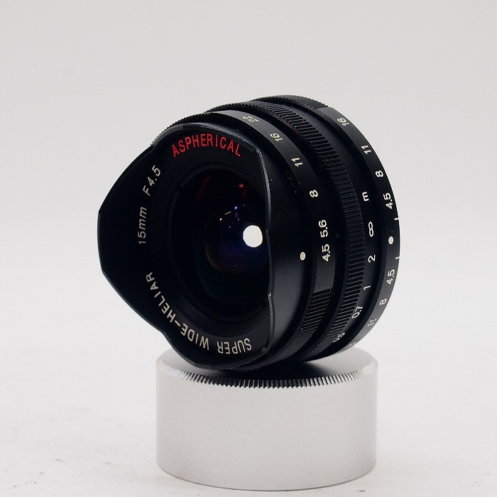 �y���Áz(�t�H�N�g�����_�[) Voigtlander �X�[�p�[���C�h�w���A�[ 15/4.5 �u���b�N (L39)+�t�@�C���_�[