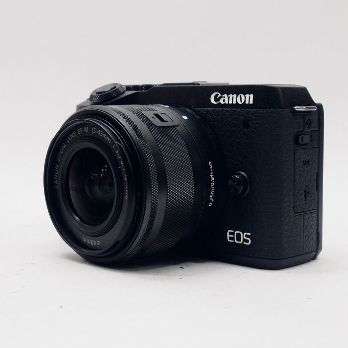 【中古】(キヤノン) Canon EOS M6 MARKII+15-45/3.5-6.3 IS USM ブラック