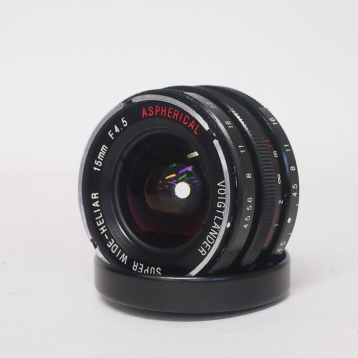 �y���Áz(�t�H�N�g�����_�[) Voigtlander �X�[�p�[���C�h�w���A�[ 15/4.5 ASPH �u���b�N(L39)+�r���[�t�@�C���_�[
