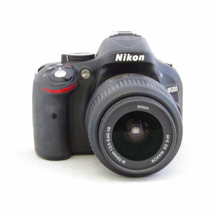 【中古】(ニコン) Nikon D5200 18-55VR レンズキツト ブラツク