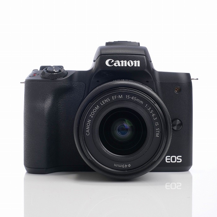 【中古】(キヤノン) Canon EOS KISS M+EF-M15-45 IS STM ブラック
