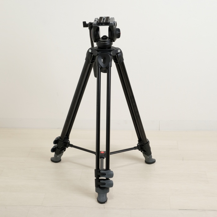 マンフロット三脚 Manfrotto MVT502AM, MVM500A 中古】(マンフロット) Manfrotto MVT502AM+MVH500A(プレート無