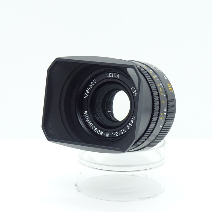【中古】(ライカ) Leica ズミクロン M 35/2 ASPH ブラック 11673(フードネジ込ミ式)