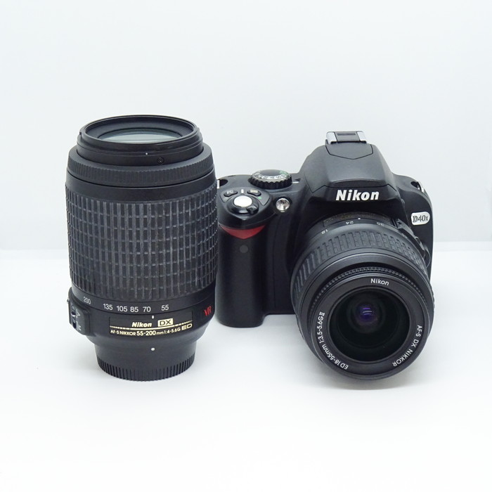 【中古】(ニコン) Nikon D40X+18-55/3.5-5.6G�UED 55-200/4-5.6G ED VR